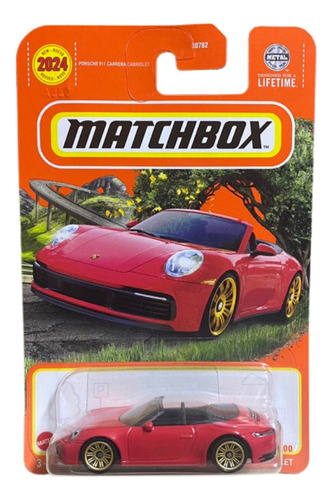 Matchbox Porsche 911 Carrera Cabriolet Rojo 2024