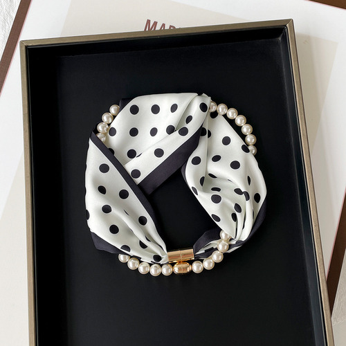 M Lenço De Seda Feminino, Design Elegante, Fecho