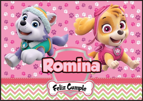 Banners Infantiles, Cumpleaños, Paw-patrol,patrulla Canina