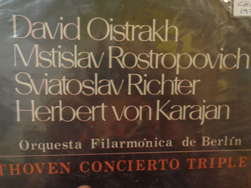 Beethoven Concierto Triple Von Karajan Vinilo Chile