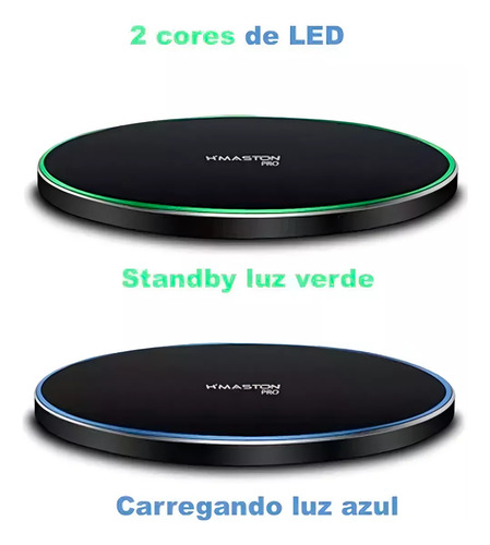 Carregador Turbo De Indução Compatível Com iPhone 11 12 13 14 Samsung Motorola