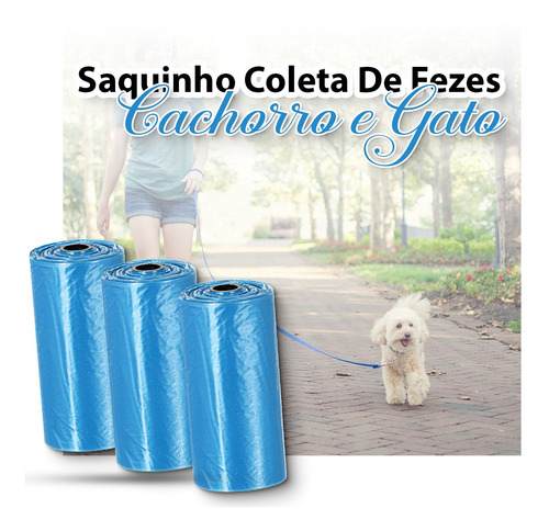Imagem 2 de 6 de Coletor Saquinhos Refil Higienico De Fezes Cães E Gatos