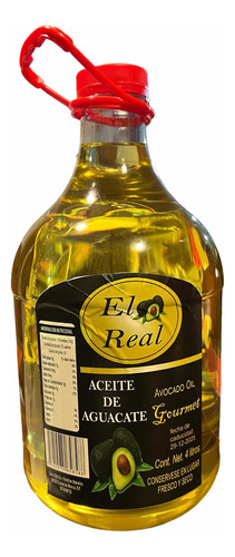 Aceite De Aguacate Extra Virgen 4 Litros El Real