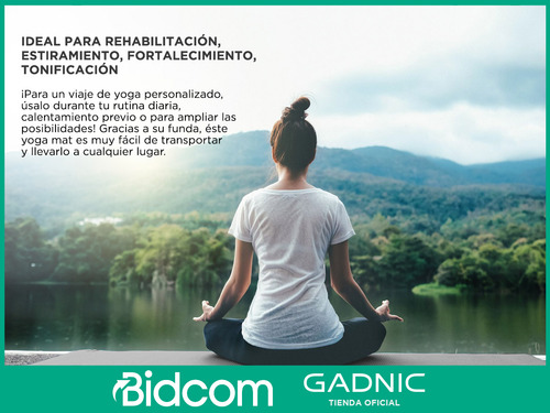 Colchoneta Mat 6mm Gadnic Fitness Enrollable Yoga Pilates