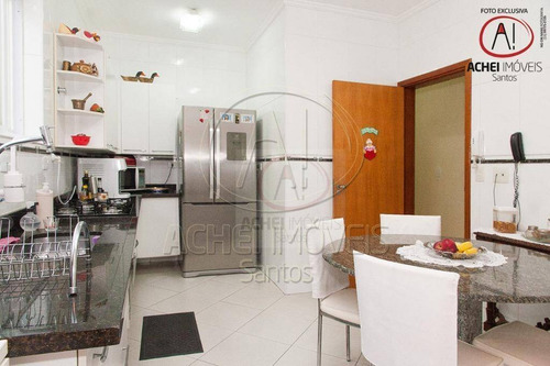 Imagem 14 de 30 de Casa Com 4 Suítes À Venda, Área Gourmet Com Piscina, 220 M² Por R$ 1.400.000 - Boqueirão - Santos/sp - Ca1326