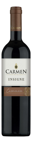 Pack De 6 Vino Tinto Carmen Insigne Carmenere 750 Ml