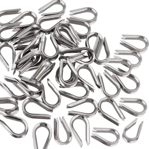 10 Guardacabos Galvanizado 5/8 - 16mm P/ Soga - Cable Acero