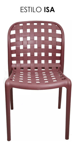 Set 4 Sillas Moderna Minimalista Isa Comedor Jardin Estructura De La Silla Vino Asiento Vino