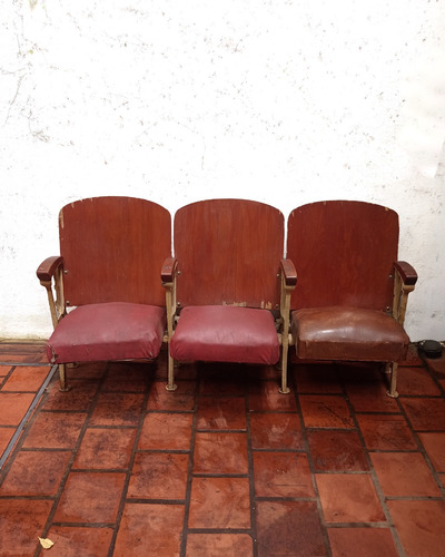 Butaca Asiento Levadizo Original. Cine/teatro/auditorio Rojo (Usado)