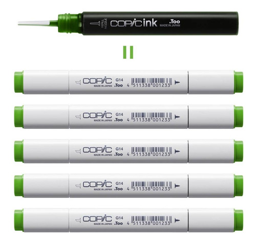 Refil Tinta Marcador Copic Ink 12 Ml Acid Yellow Y08
