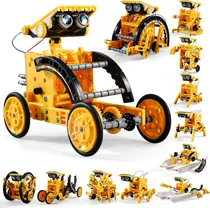 Comprar Kit De Robots Solar Armables 12 En 1 Color Naranja 