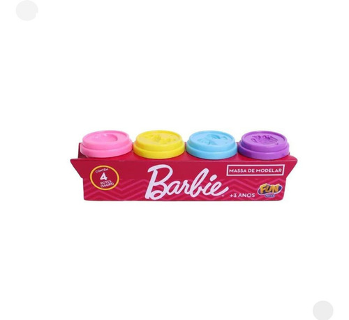 Conjunto Massa Modelar Barbie + Massa Modelar Donuts Barbie