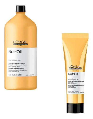 Kit Loreal Nutrioil Hidratação De Ressecados - Shampoo Creme