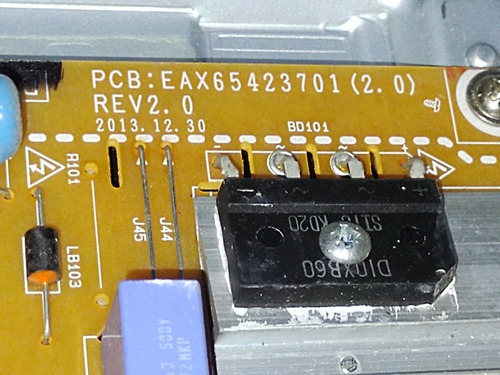 Fuente De Pantalla Smart Lg Mod 42lb5800-ug (modificada) (Usado)