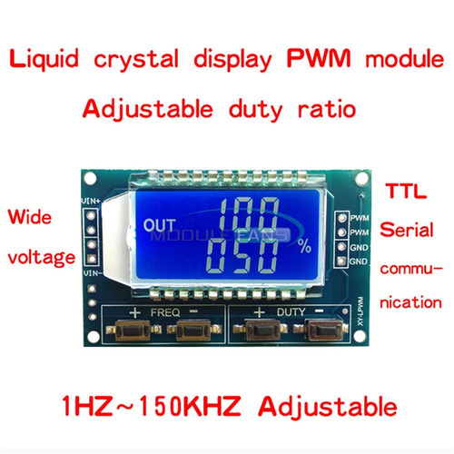 Generador Pwm Frecuencimetro Display Lcd Digital