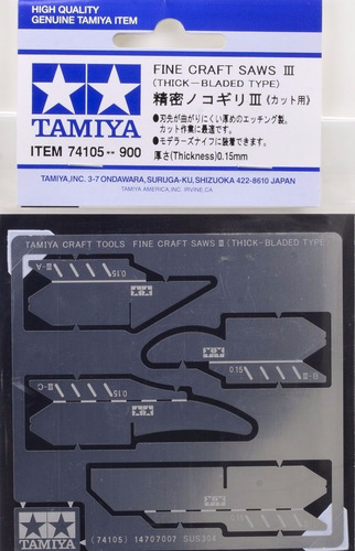 Fine Craft Saws ||| (thick-bladed Type) 74105-900 Tamiya (Usado)