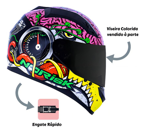 Capacete Norisk Ff391 Xperiment Capacete Moto