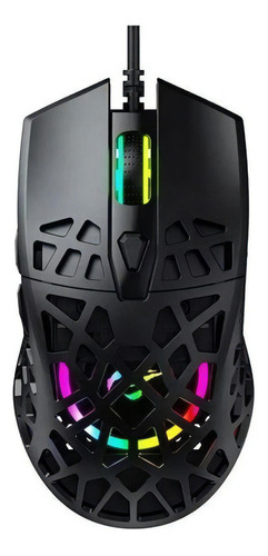 Mouse Gamer Rgb Panel De Abeja 10000dpi Havit Ms956 Color Negro