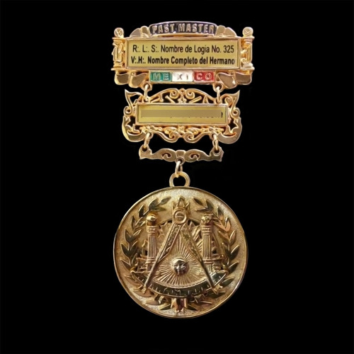 Medalla Masónica Past Master Templo |  Artemasonico