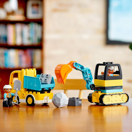 Camión De Construcción Con Excavadora Para Niños De 2-
