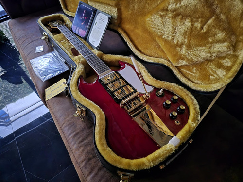 Epiphone Sg Custom 1963 Joe Bonamassa Limited 1 Of 300 Diestro Wine Red Ébano (Usado)