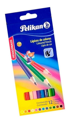 Imagen 1 de 1 de Lápices Pelikan Acuarelables Largos X12 Colores