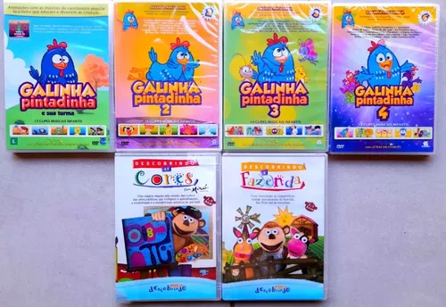 Galinha Pintadinha 6 DVD em 1 - Filme Coleção Desenho Infantil