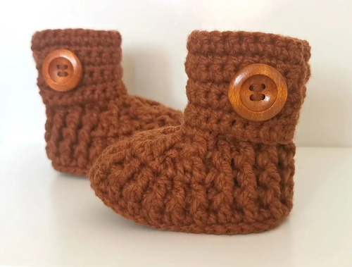 Botas Para Bebe Tejidas A Crochet Tallas 6-12 Meses | Cuotas sin interés