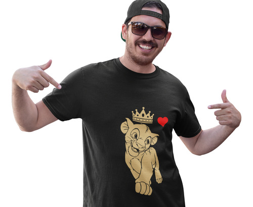 2 Playeras Pareja Duo Novios El Rey Leon Simba Nala Reyna