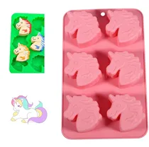 Comprar Molde De Silicón Unicornio Para Gelatinas Jabones 