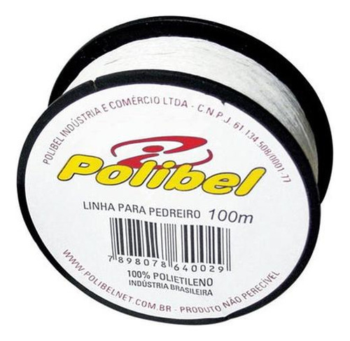 Linha Pedreiro Trancada Polibel 100m  29 - Kit C/12