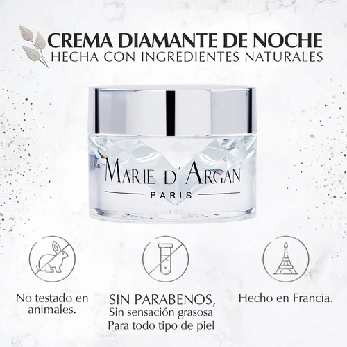 Imagen 5 de 7 de Crema Facial Noche Con Polvo De Diamante Rejuvenecedora