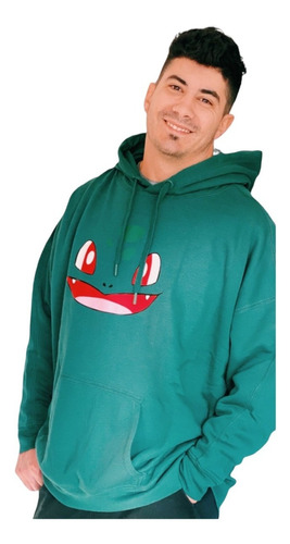 Buzo Canguro Hoddie Pokemon Bulbasaur