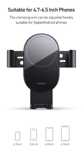 Soporte Para Teléfono De Coche Baseus Base De Succión Retrác