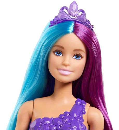 Muñeca Barbie Dreamtopia Fantásticos Peinados Gtf37 Mattel