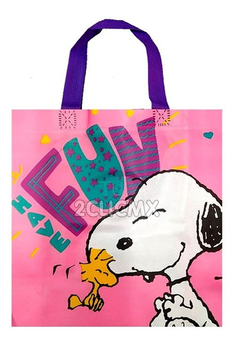 12 Bolsas Dulceros Dulcera Recuerdo Fiestas Bolos Snoopy 