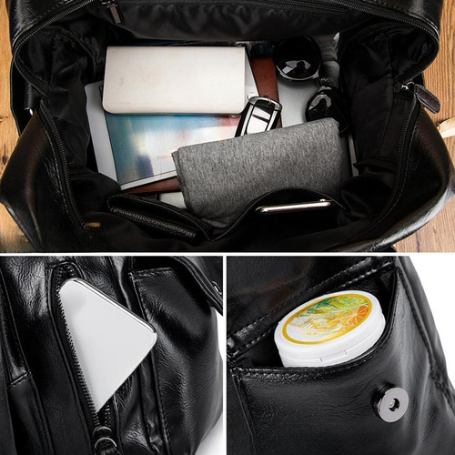 Bolso De Hombro De Cuero Para Hombre Maletín Impermeable