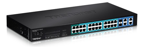 Trendnet Tpe-224ws - Switch Poe 24 Puertos 10/100 2sfp 170w