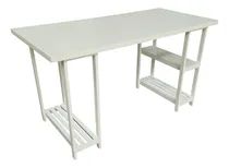 Comprar Escritorio Con Caballetes Rectangulares(p\u002Fcpu) Blancos