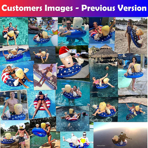 Piscina Flotante Ninostar Inflable De 107 Cm Para Fiesta De