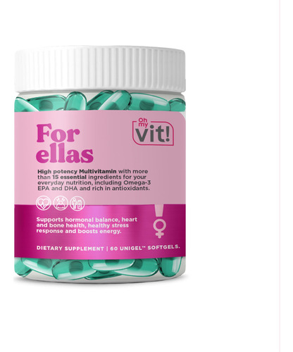 Ohmyvit! Para Mujer Ellas Multivitamnico Unigel - 60 Cpsulas