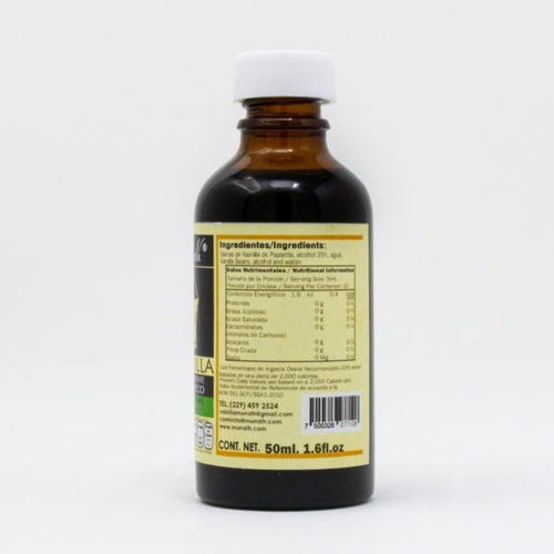 Imagen 4 de 5 de Extracto De Vainilla 50 Ml Y Polvo De Vainilla Pack