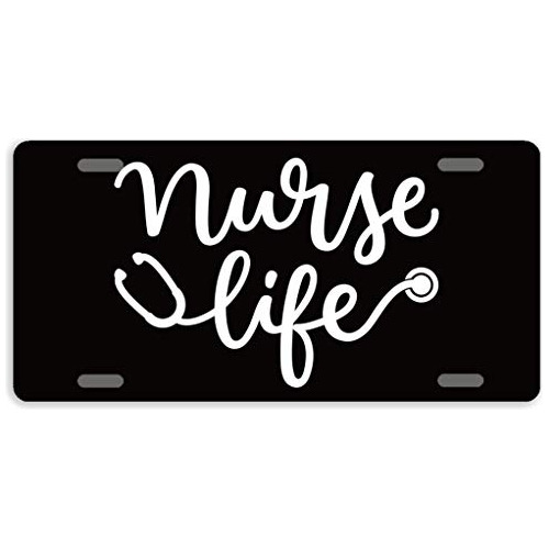 Cubiertas De Placa De Matrícula  Nurse Life  Placa De ...