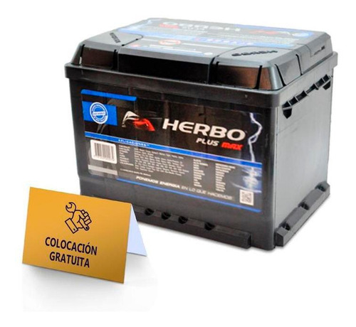 Bateria De Auto Herbo 12x65 Fiat Doblo Fiorino, Uno, Palio