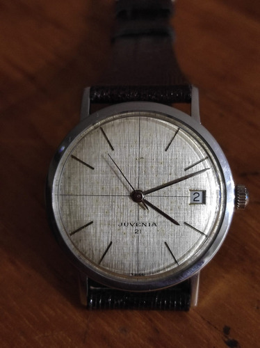 Reloj Juvenia 21 Slimatic - Automatic - Swiss Coleccion Marrón Oscuro Plateado Champagne (Usado)