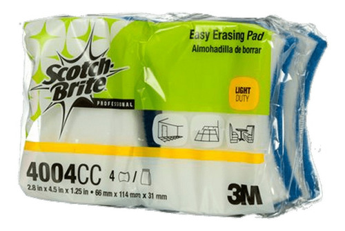 Imagen 2 de 3 de Esponja Borra Facil Ergonomica Cj 12 Pzas Scotch Brite