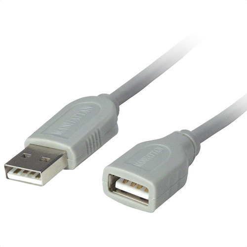 Kit 3 Cables Usb Extension 1.8 Metros Manhattan Color Gris