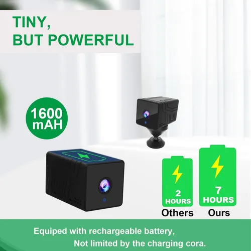 Cámara Ip Inalámbrica Wifi 4k, Batería De 1800 Mah, Cámara