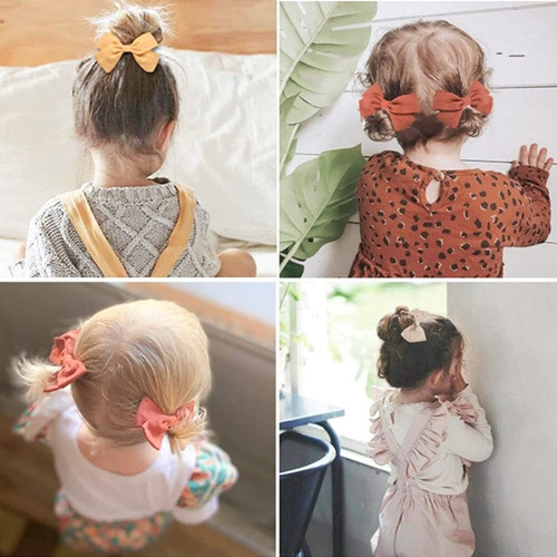 20 Laços De Cabelo Para Bebês E Meninas, Totalmente Forrados