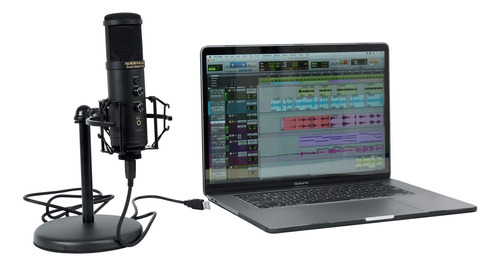 Rockville Solo-cast Pro 24 Bits 192khz Usb Micrófono De Co.